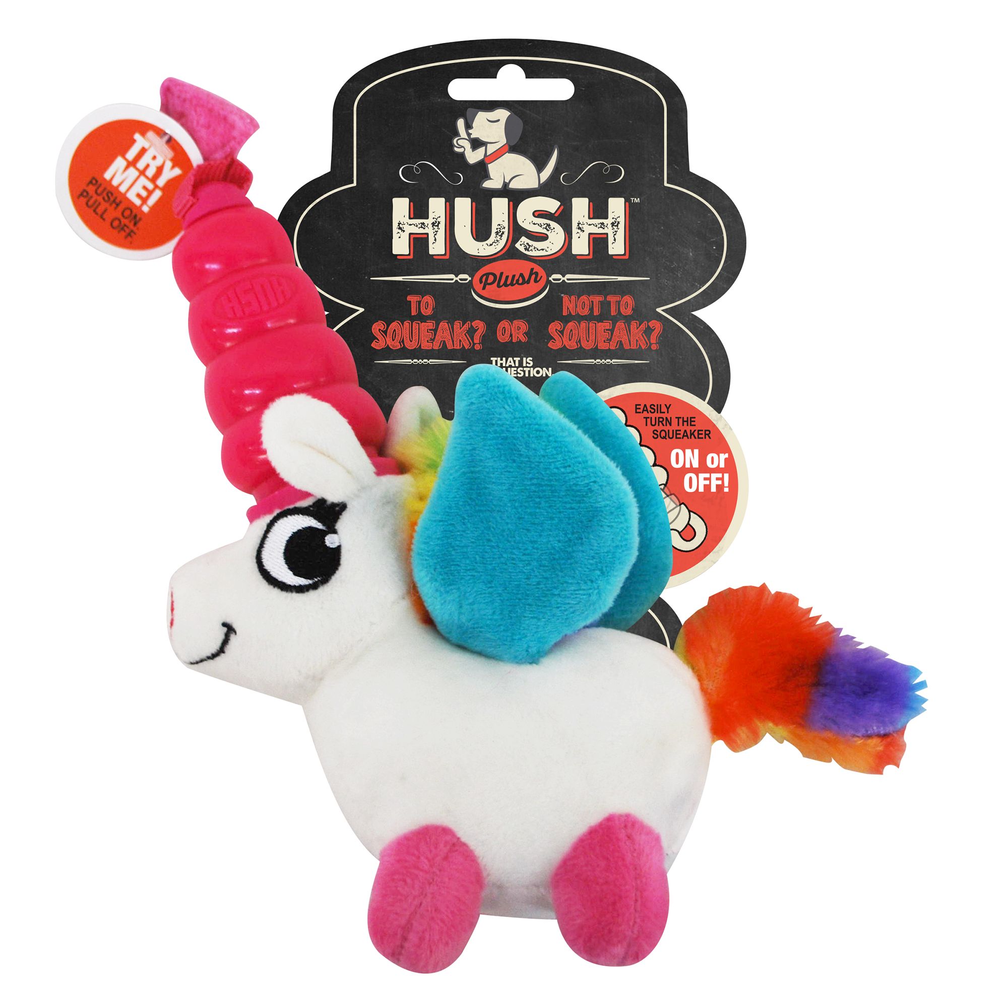 hush plush dog toy