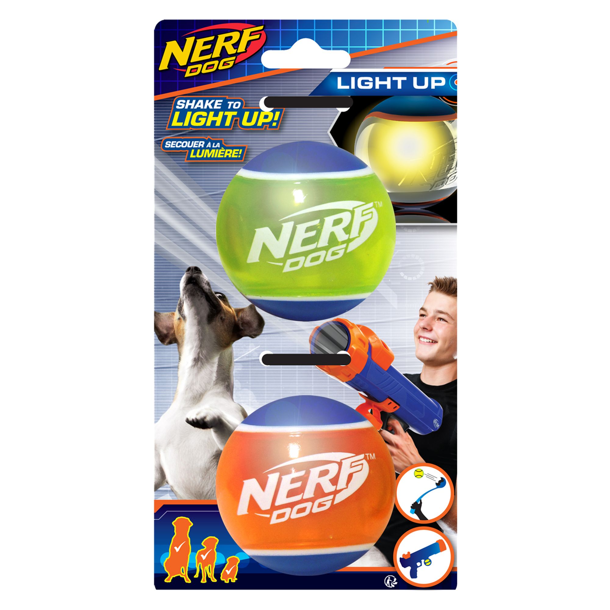 nerf light up dog ball