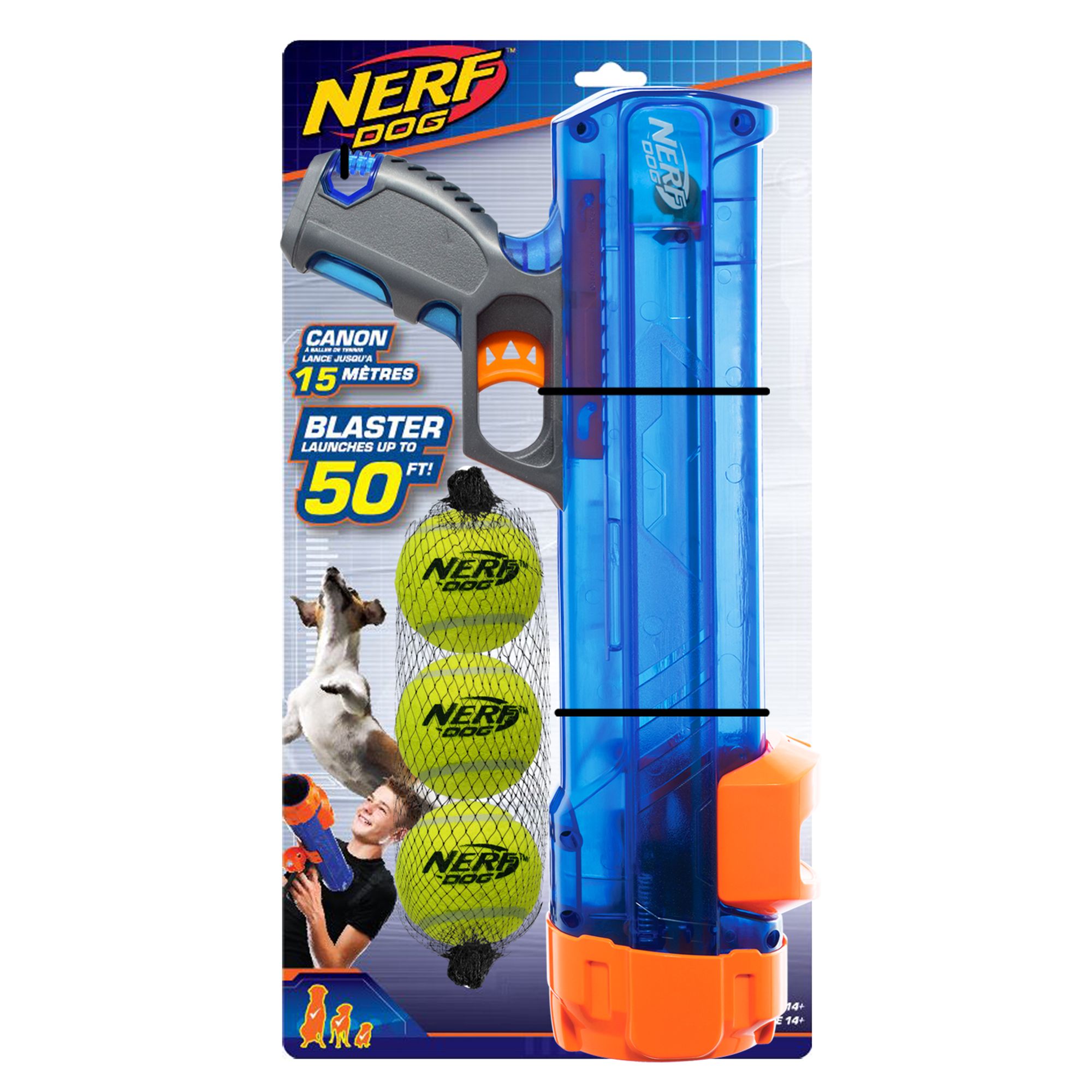 nerf dog tennis ball blaster