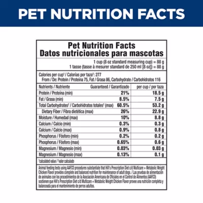 Hill's® Prescription Diet® c/d Multicare + Metabolic Weight Adult Dry Dog Food - Chicken - Image 8