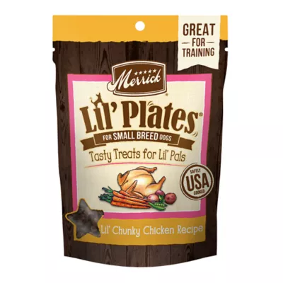 Product Merrick Lil' Plates Small Breed Bitty Beef Recipe Dog Treats, 5 Oz