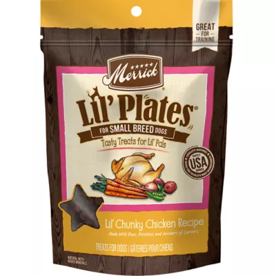 Product Merrick Lil' Plates Small Breed Bitty Beef Recipe Dog Treats, 5 Oz