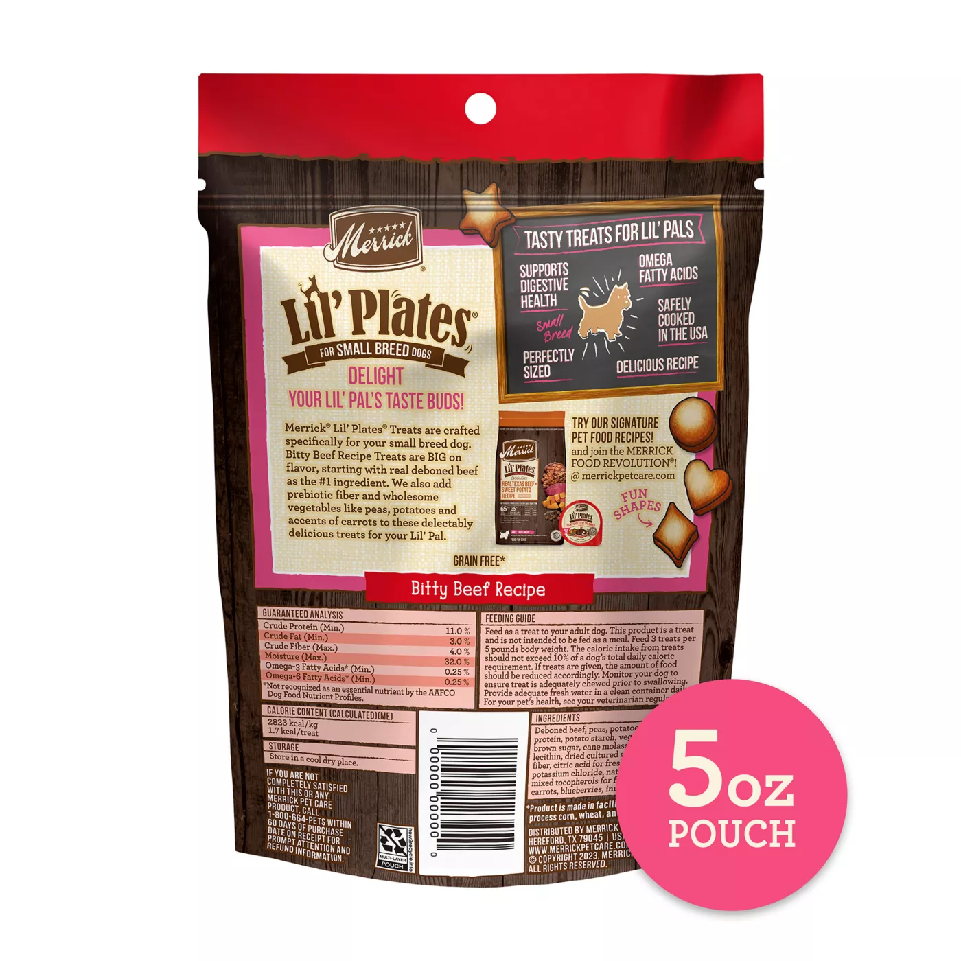 Merrick Lil Plates Small Breed Adult Dog Treats Chicken Gluten Free Grain Free