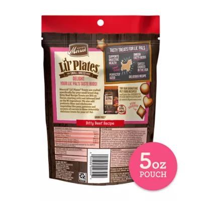 Product Merrick Lil' Plates Small Breed Bitty Beef Recipe Dog Treats, 5 Oz