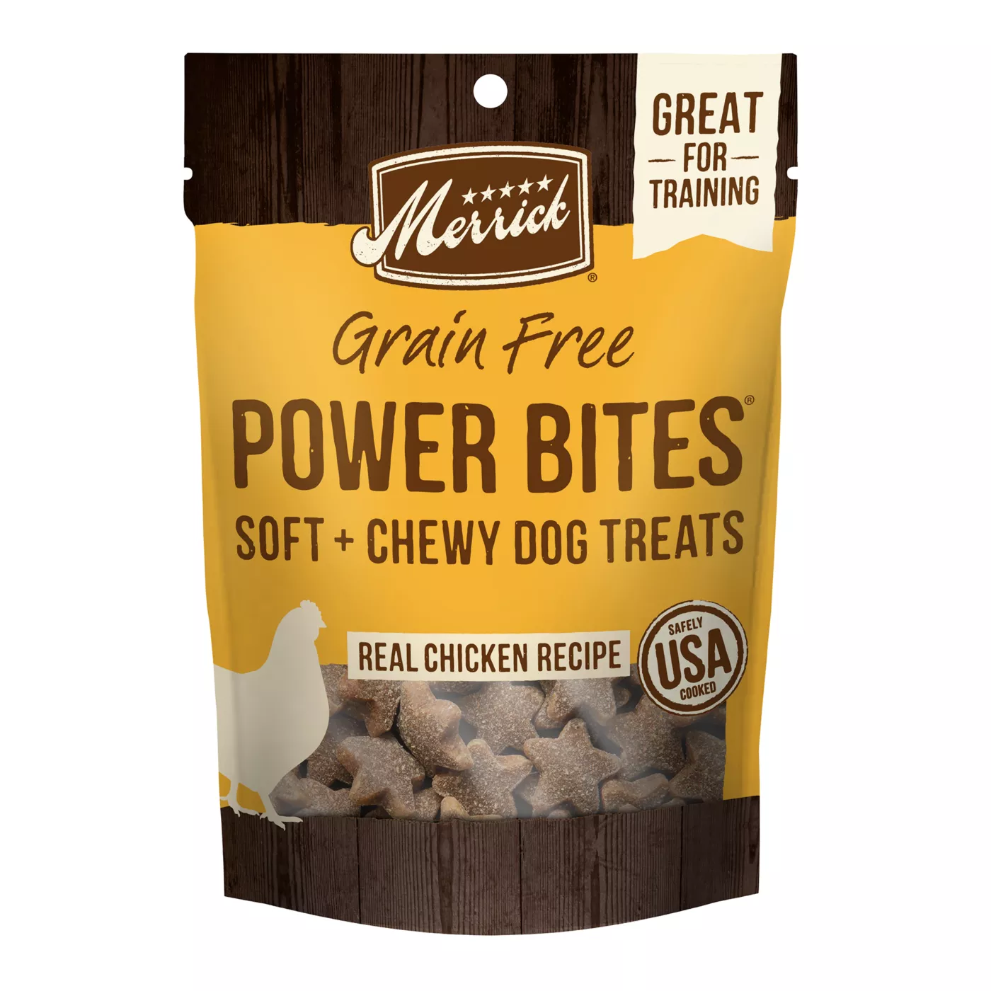 Merrick Power Bites Adult Dog Treats Chicken Corn Free Gluten Free