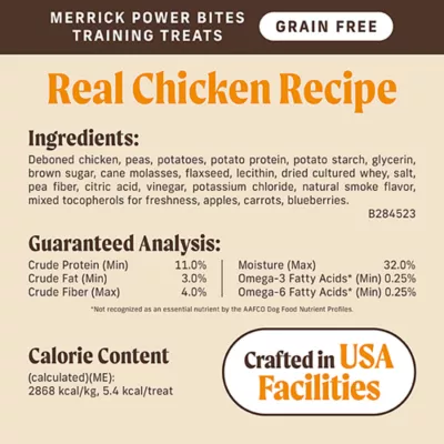 Product Merrick® Power Bites® Adult Dog Treats - Chicken, Corn Free, Gluten Free