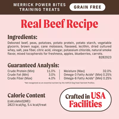Merrick Power Bites Real Texas Beef Recipe Dog Treats Merrick Power Bites Real Texas Beef Recipe Dog Treats