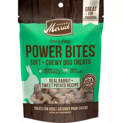 Merrick Power Bites Grain Free Rabbit Recipe Dog Treats