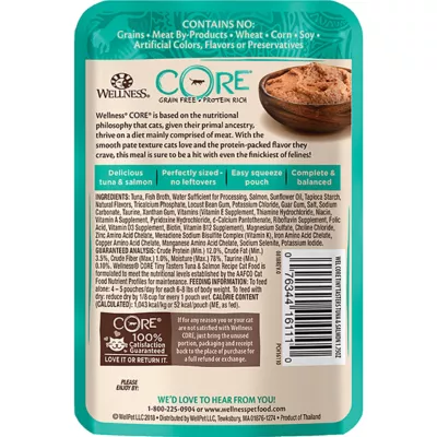 Product Wellness® CORE® Tiny Tasters Wet Cat Food - Natural, Grain Free, Single Serve