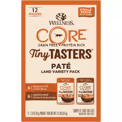 Product Wellness® CORE® Tiny Tasters Wet Cat Food - Natural, Variety Pack, 12 CT, 21 OZ