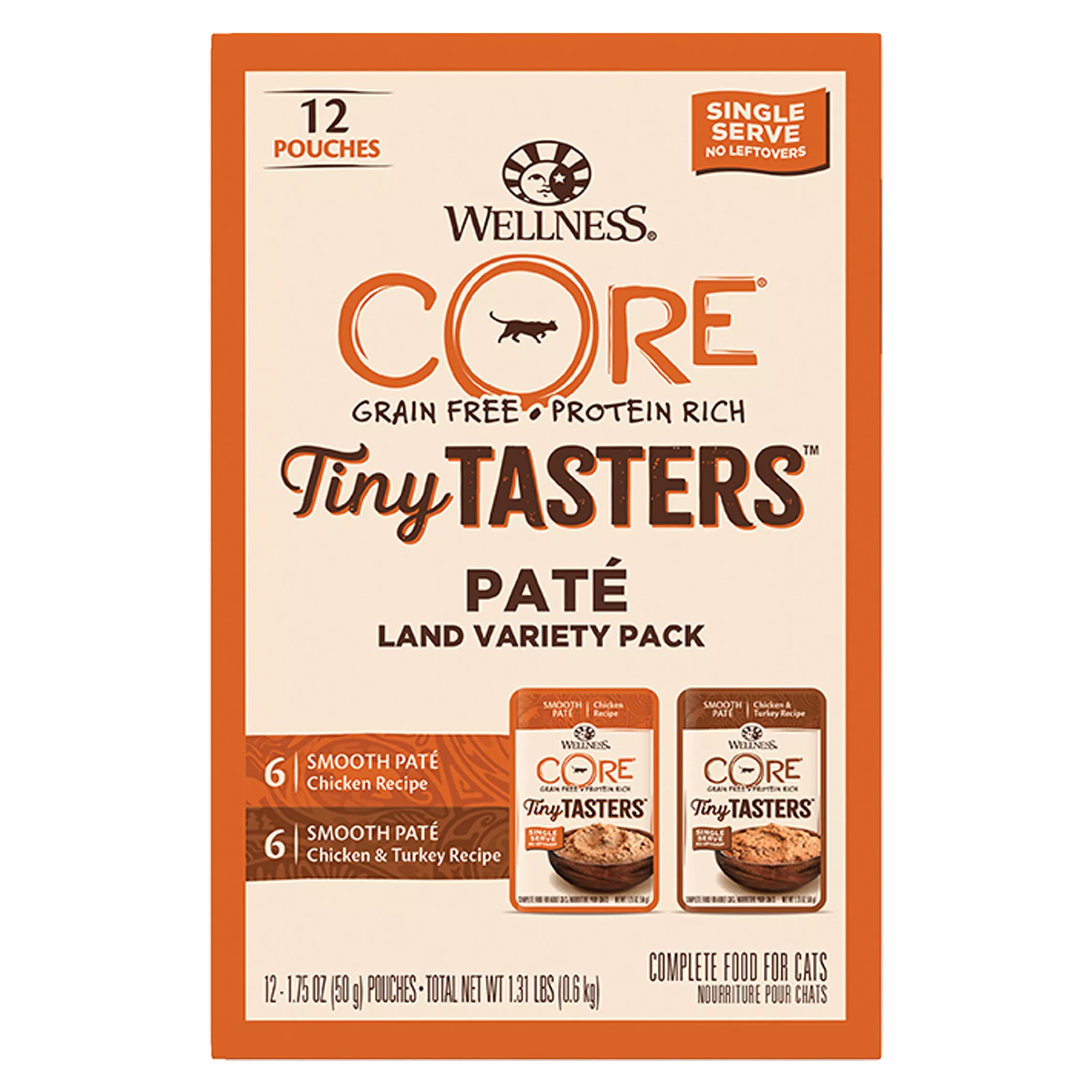 Wellness® CORE® Tiny Tasters Wet Cat Food - Natural, Variety Pack, 12 CT, 21 OZ