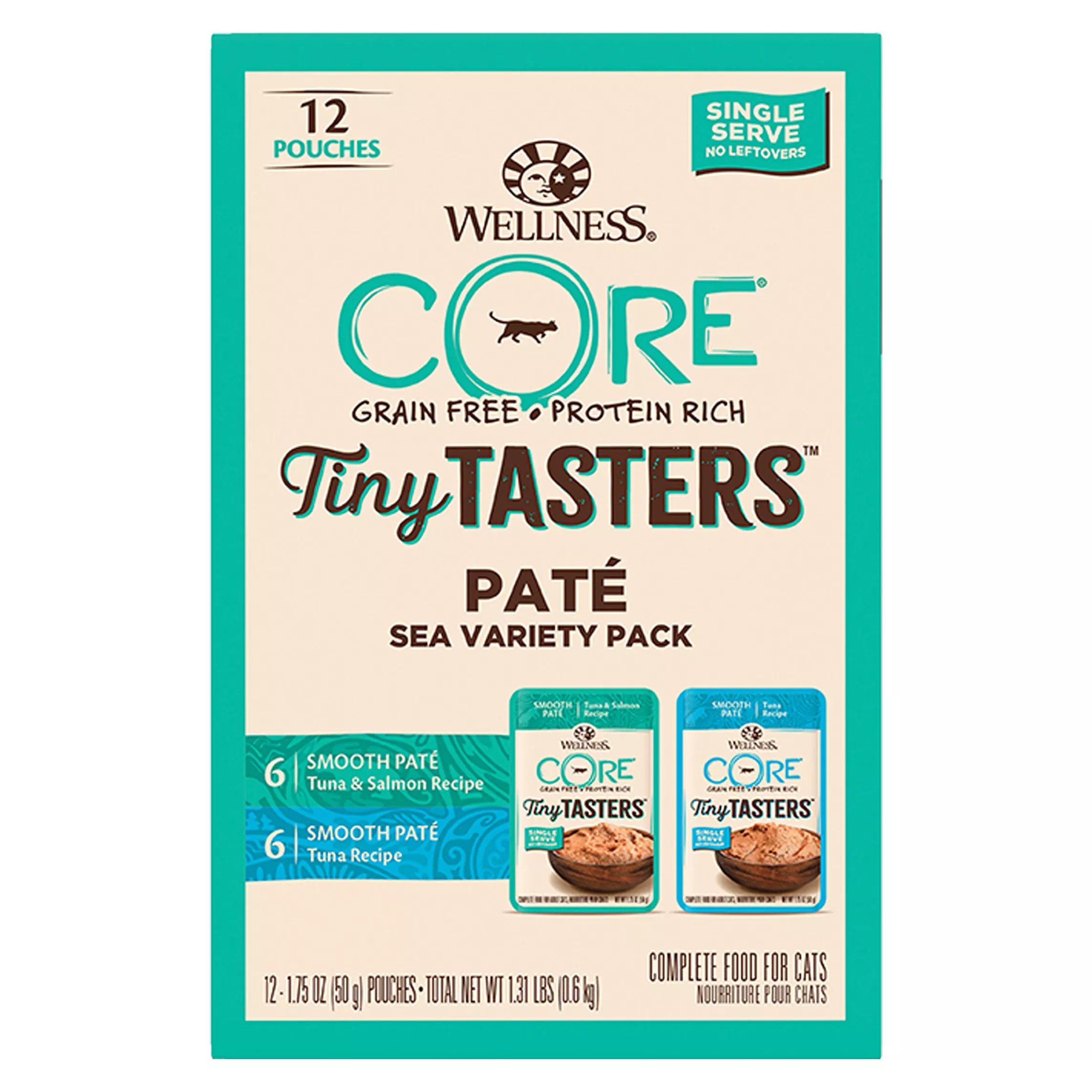 Wellness® CORE® Tiny Tasters Wet Cat Food - Natural, Variety Pack, 12 CT, 21 OZ