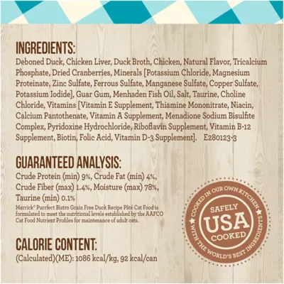 Product Merrick® Purrfect Bistro® Adult Wet Cat Food - 3 Oz., Corn Free, Grain Free