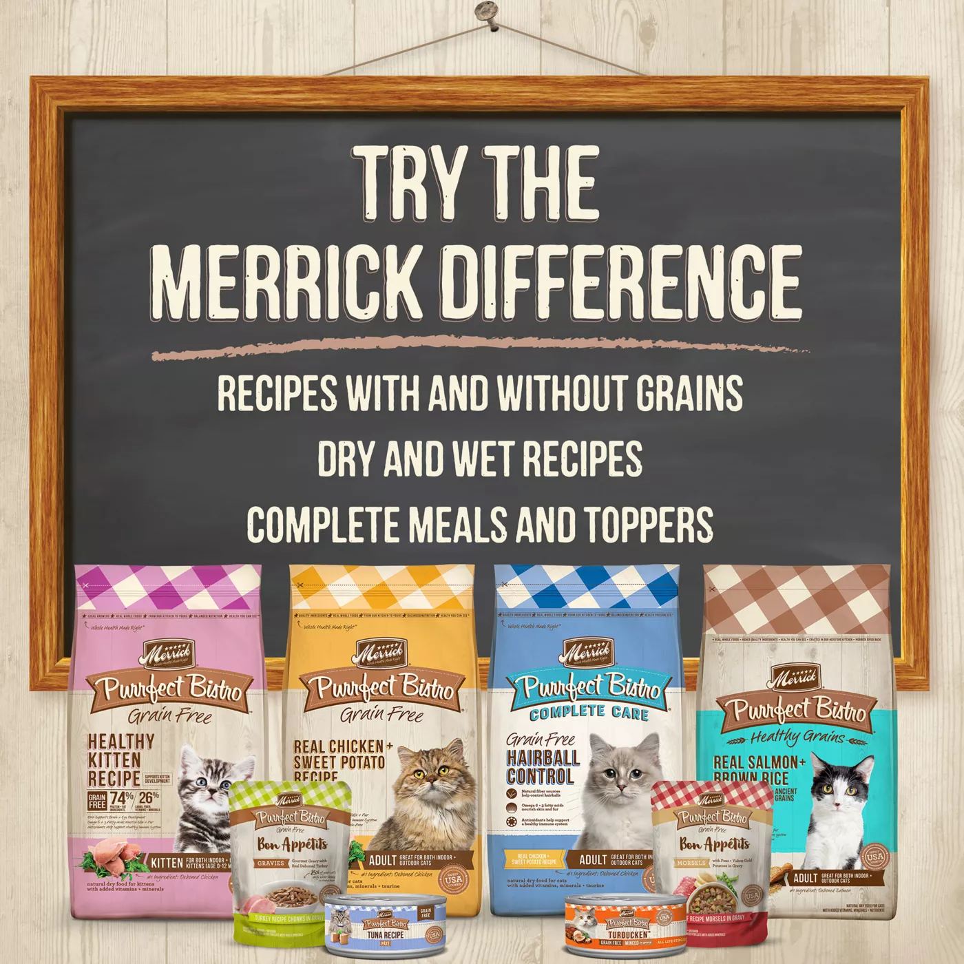 Merrick Purrfect Bistro Adult Dry Cat Food Chicken Grain Free No Artificial Flavors