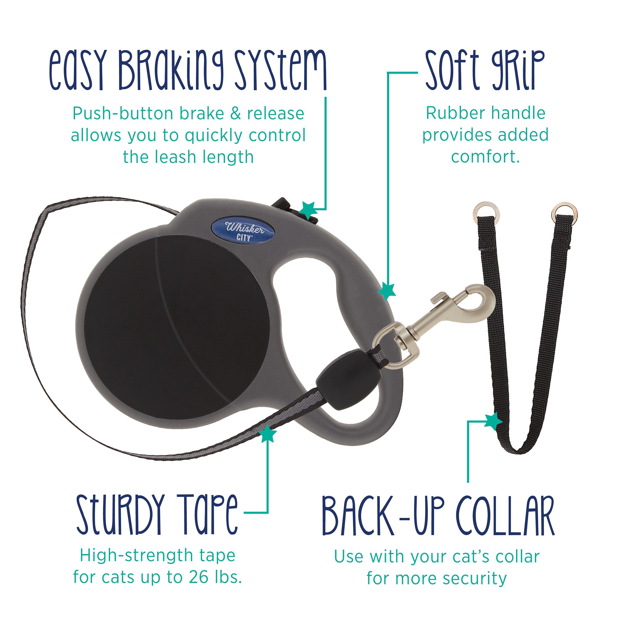 Whisker City Retractable Cat Leash Cat Leashes Petsmart