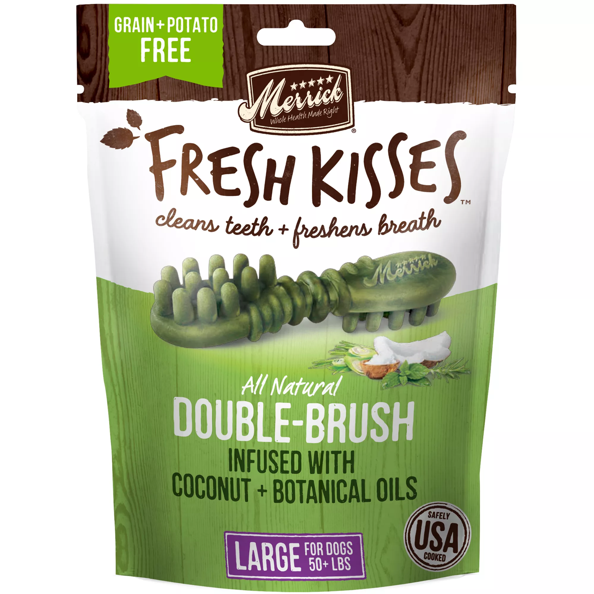 Merrick® Fresh Kisses® Large Breed Adult Dental Dog Treats - Coconut Oil