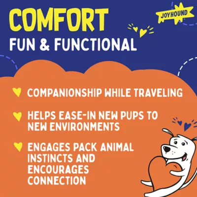 Product Joyhound® Crazy Comfy Realistic Raccoon Flattie Dog Toy - Crinkle, Squeaker
