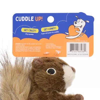 Joyhound Crazy Comfy Realistic Squirrel Dog Toy Plush Squirrel