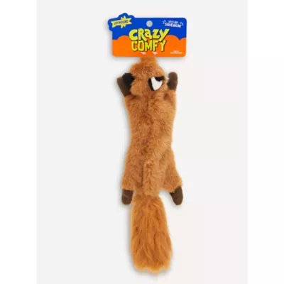 Product Joyhound® Crazy Comfy Realistic Fox Flattie Dog Toy - Crinkle, Squeaker