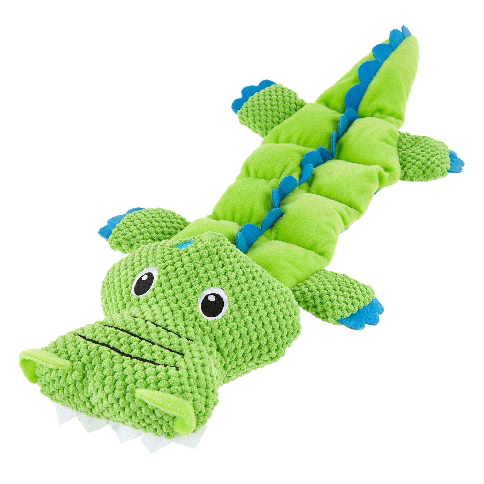 stuffed alligator dog toy