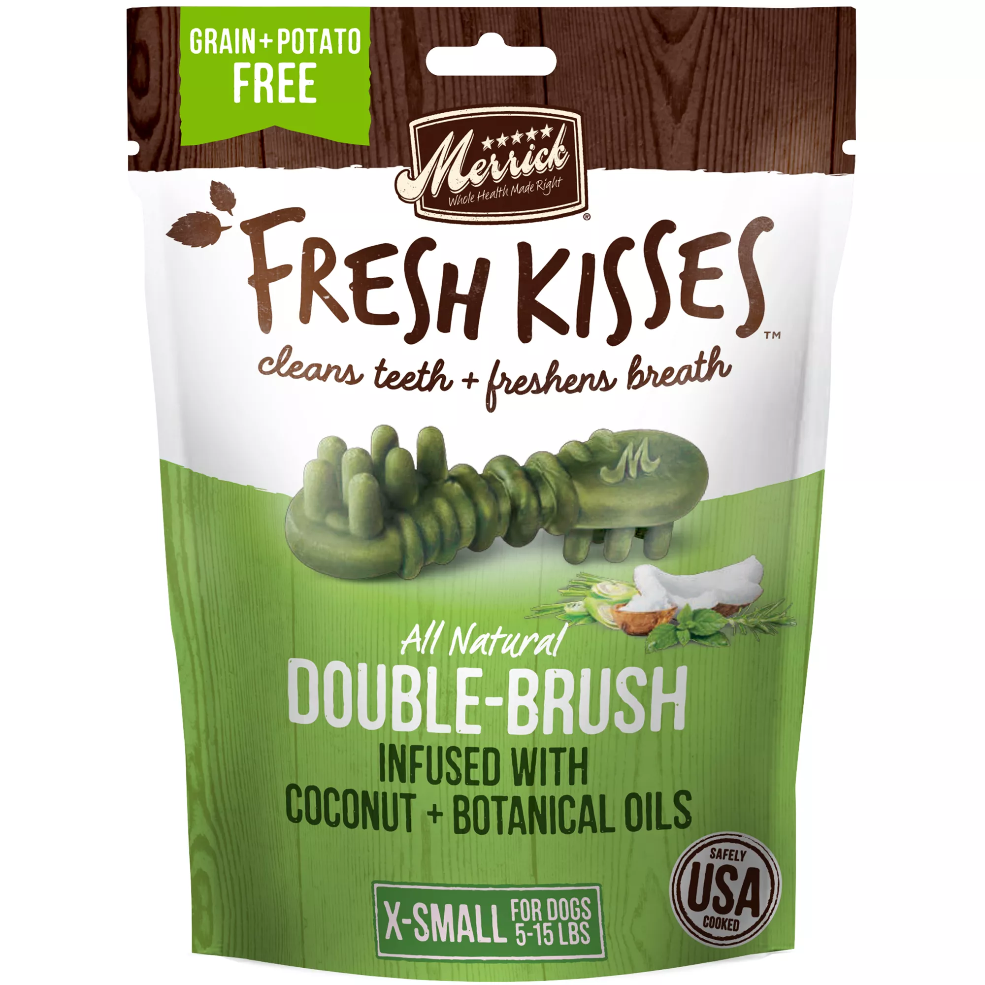 Merrick® Fresh Kisses® Extra Small Breed Adult Dental Dog Treats - Coconut Oil