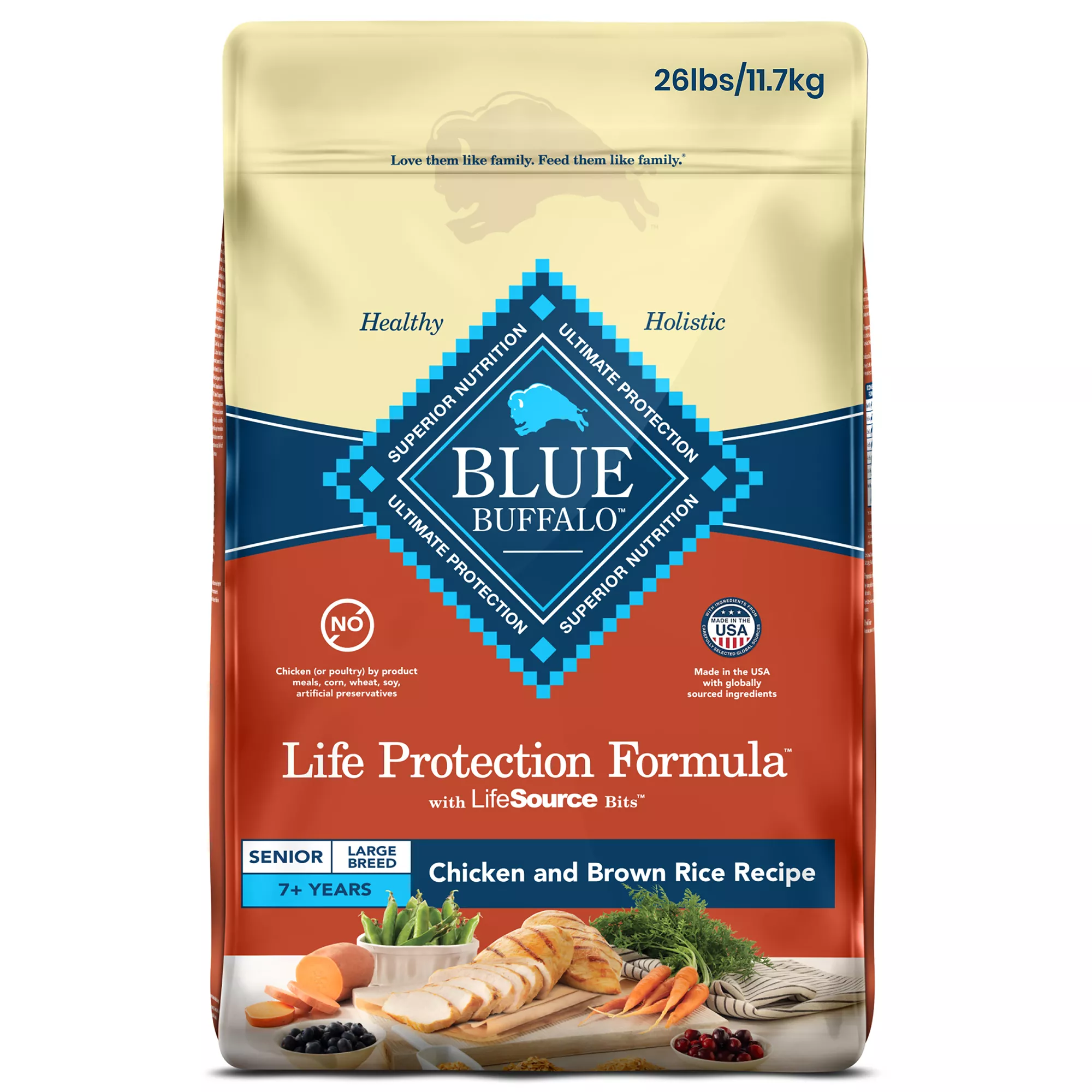 Blue Buffalo® Life Protection Formula&trade; Large Breed Senior Dry Dog Food - Natural, Chicken