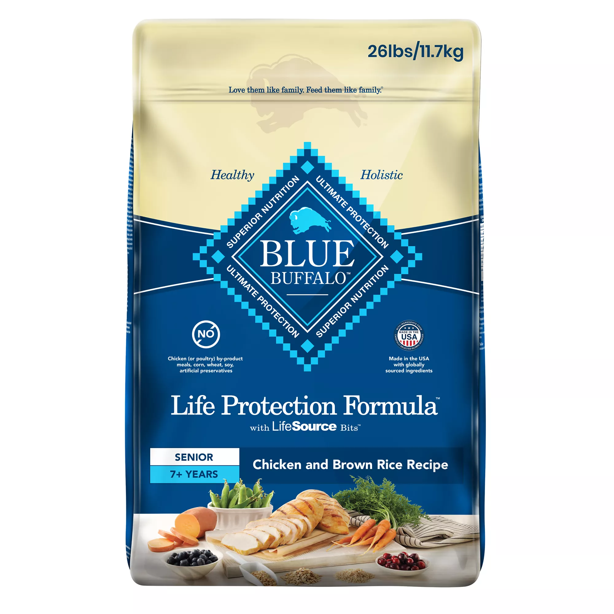 Blue Buffalo® Life Protection Formula&trade;  Senior Dry Dog Food - Natural, Chicken