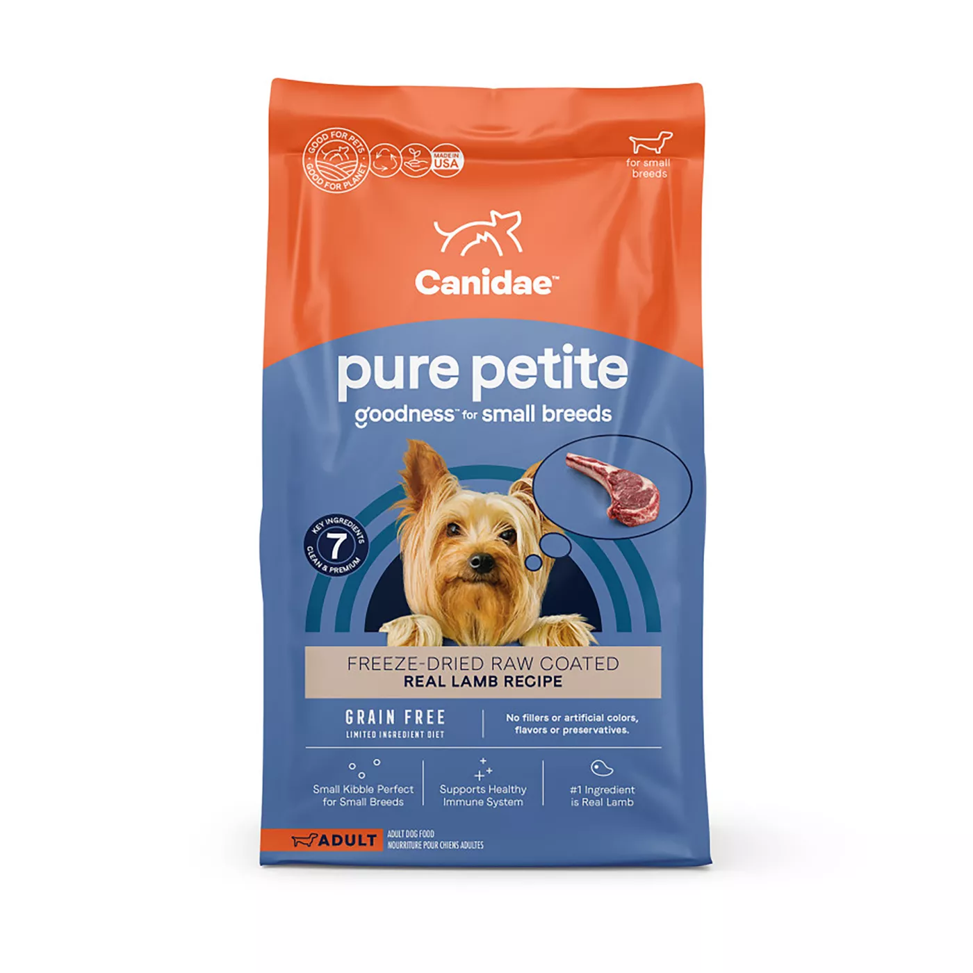 Canidae Pure Small Breed Adult Dry Dog Food Limited Ingredient Diet Lamb
