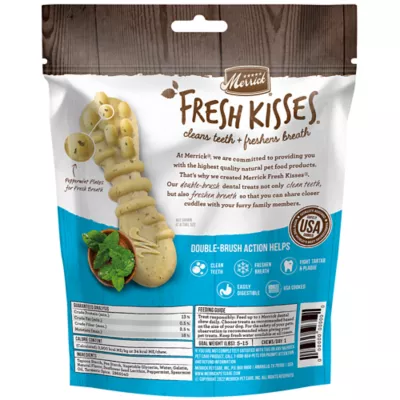 Product Merrick ® Fresh Kisses® Extra Small Breed Adult Dental Dog Treats - Mint