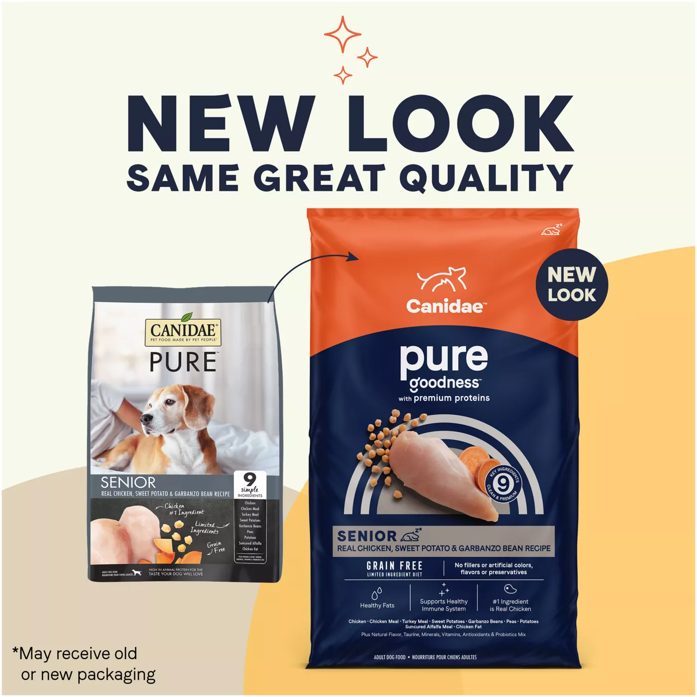 Canidae Pure Senior Dry Dog Food Limited Ingredient Diet Chicken