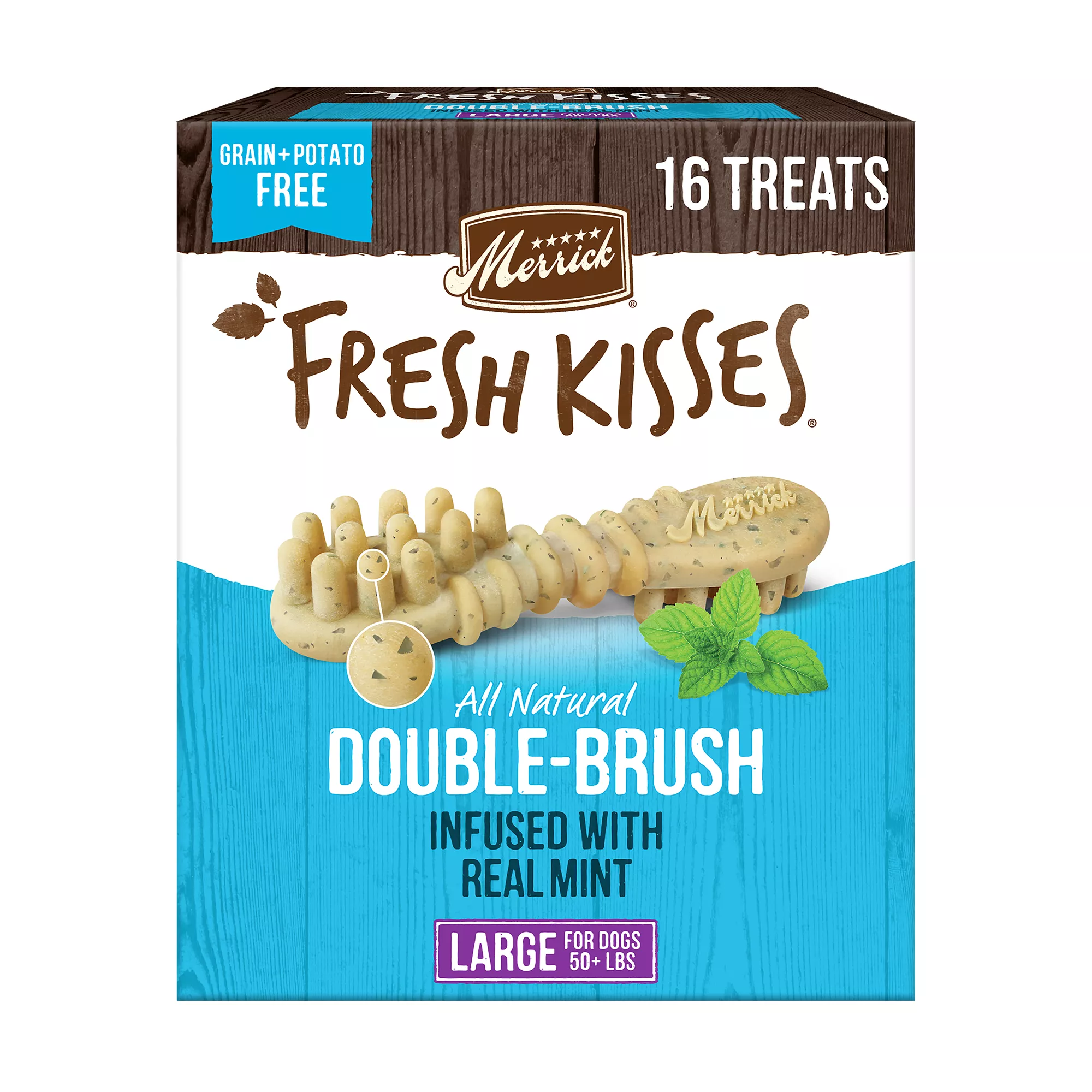 Merrick® Fresh Kisses® Large Breed Adult Dental Dog Treats - Mint