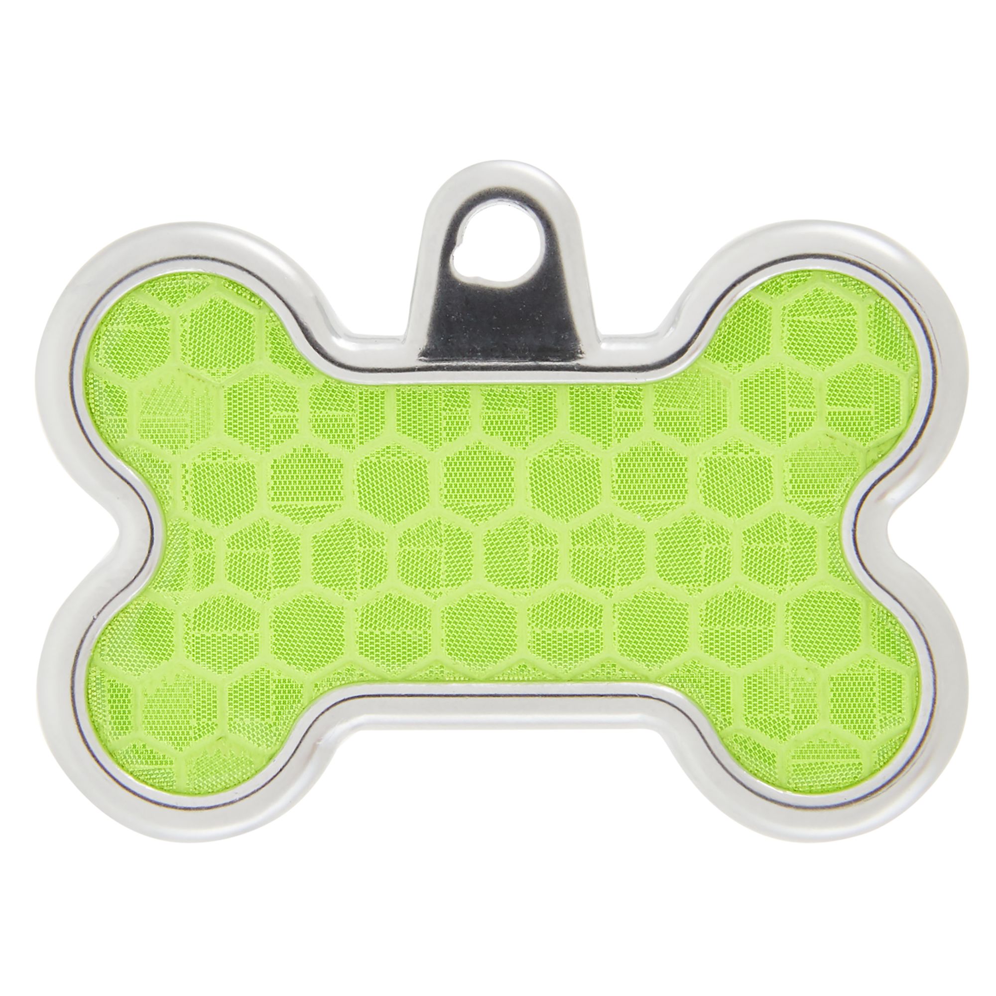 TagWorks Reflective Bone Personalized Pet ID Tag in Green | PetSmart