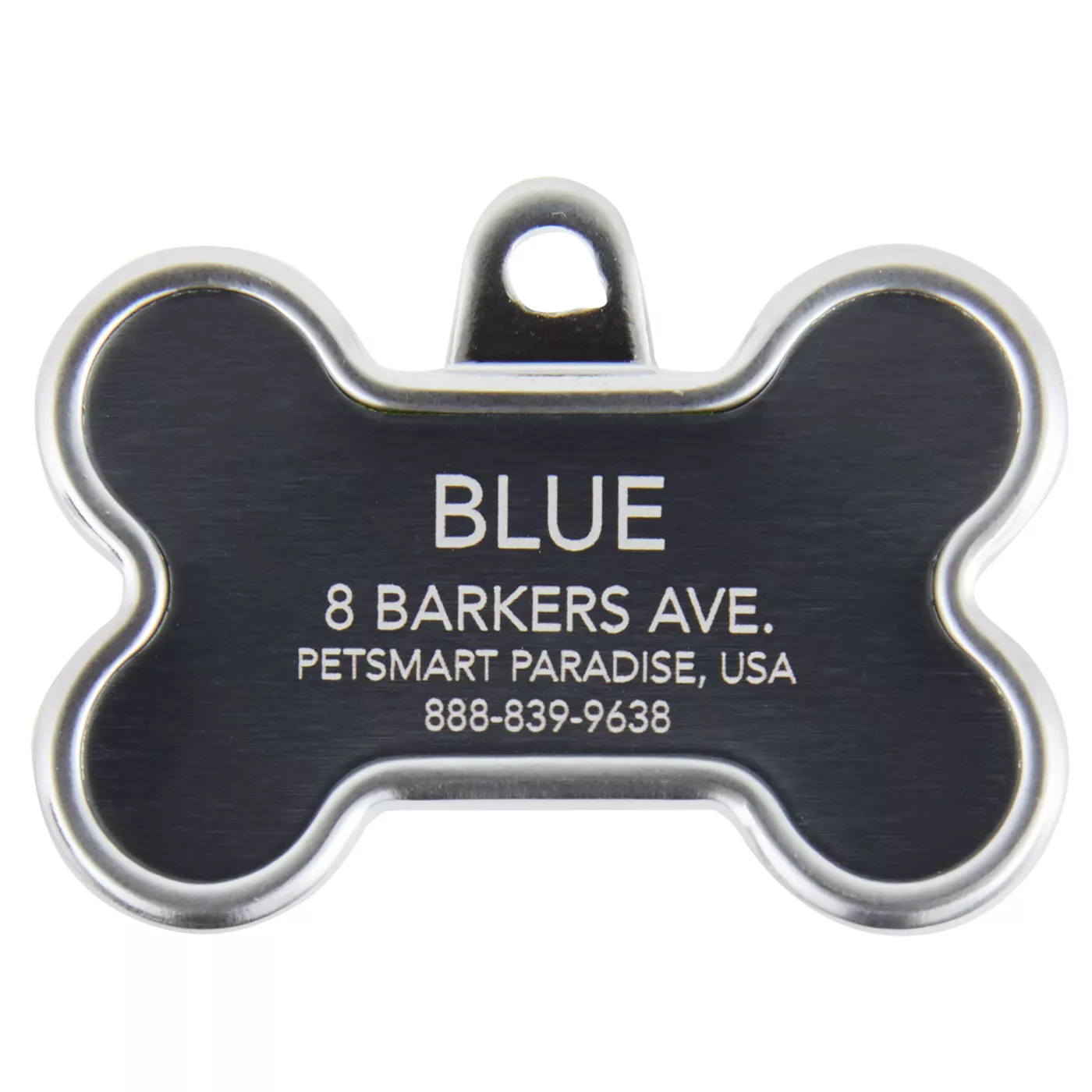 TagWorks Reflective Bone Personalized Pet ID Tag