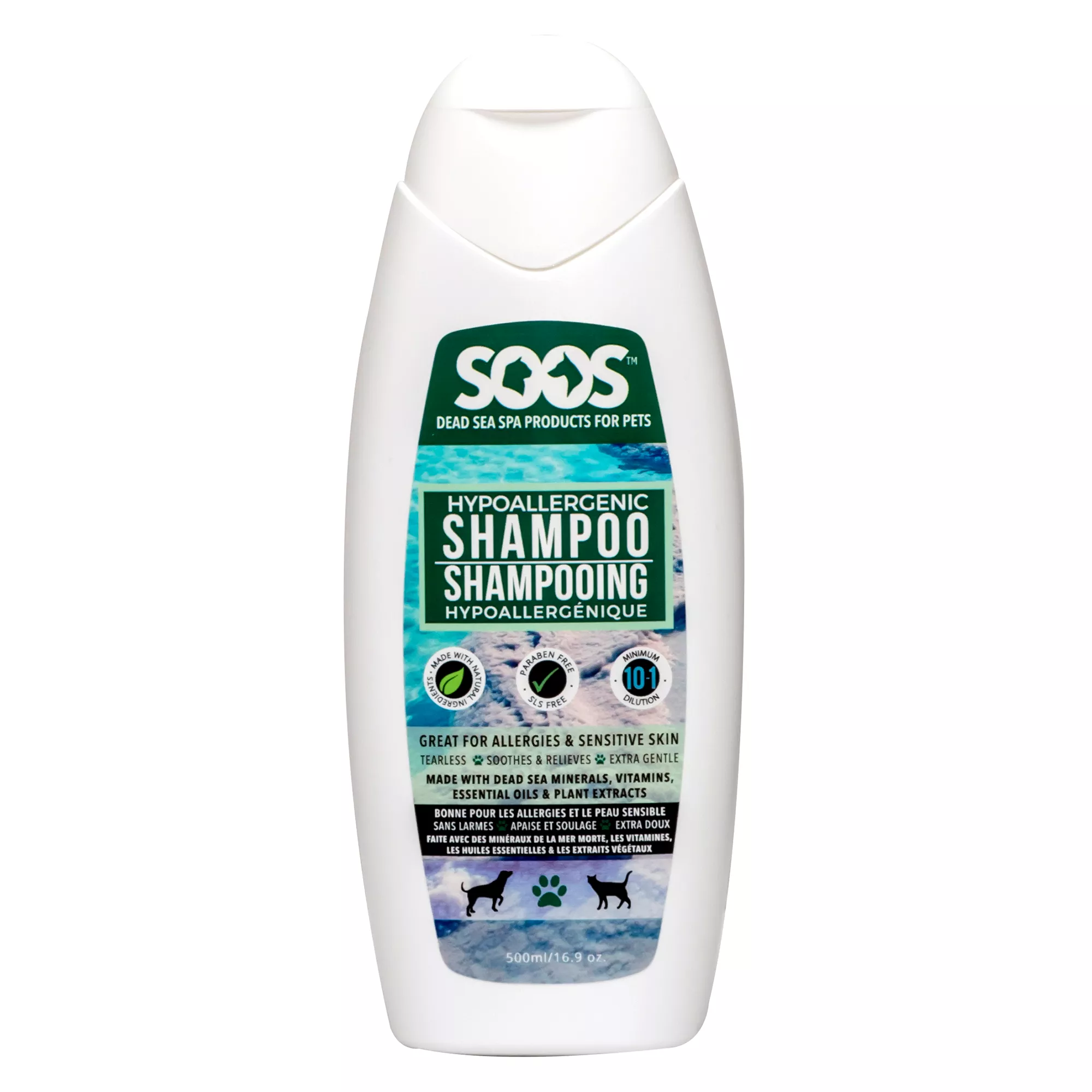 Soos&trade; Pets Hypoallergenic Shampoo for Dogs & Cats