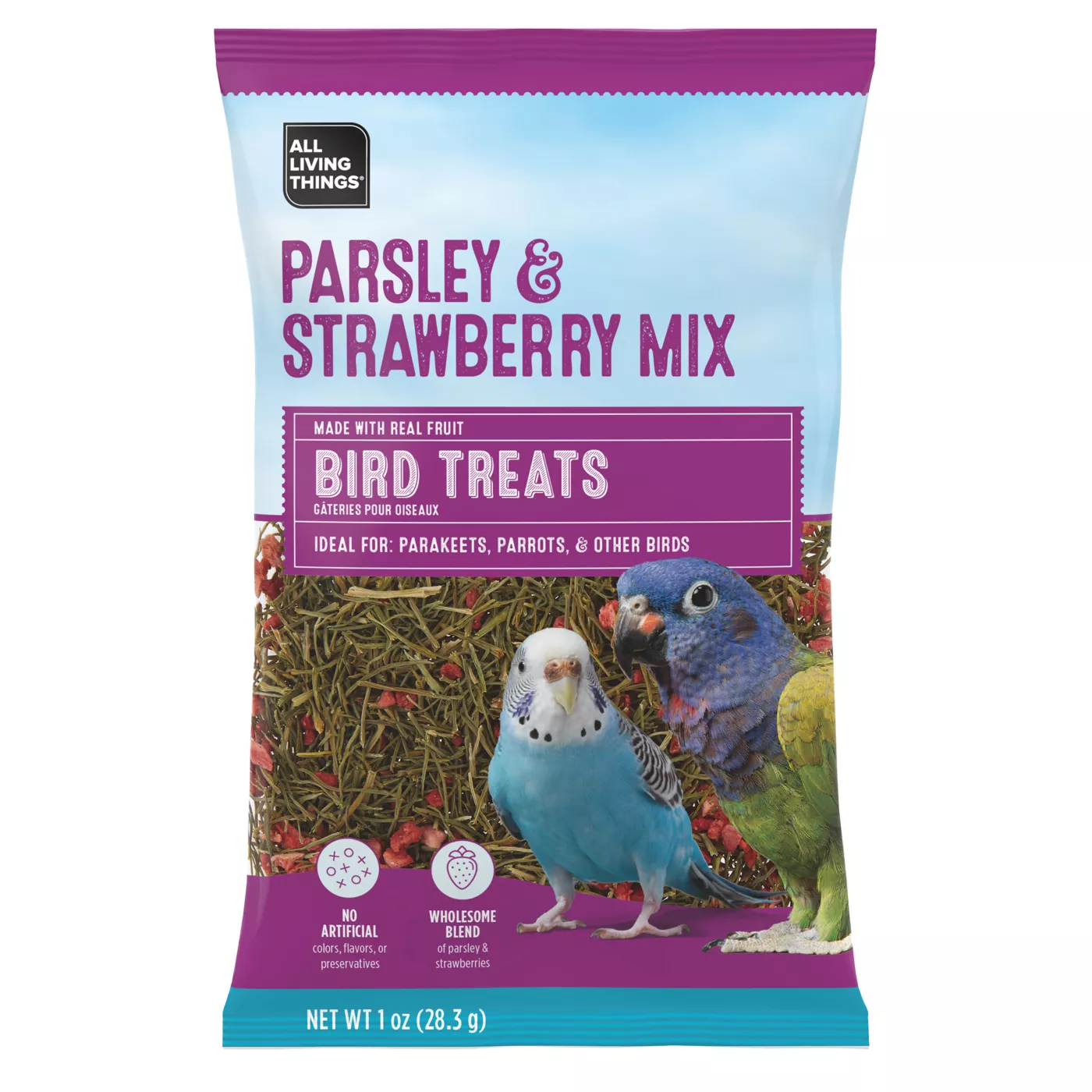 All Living Things Parsley Strawberry Mix Bird Treat