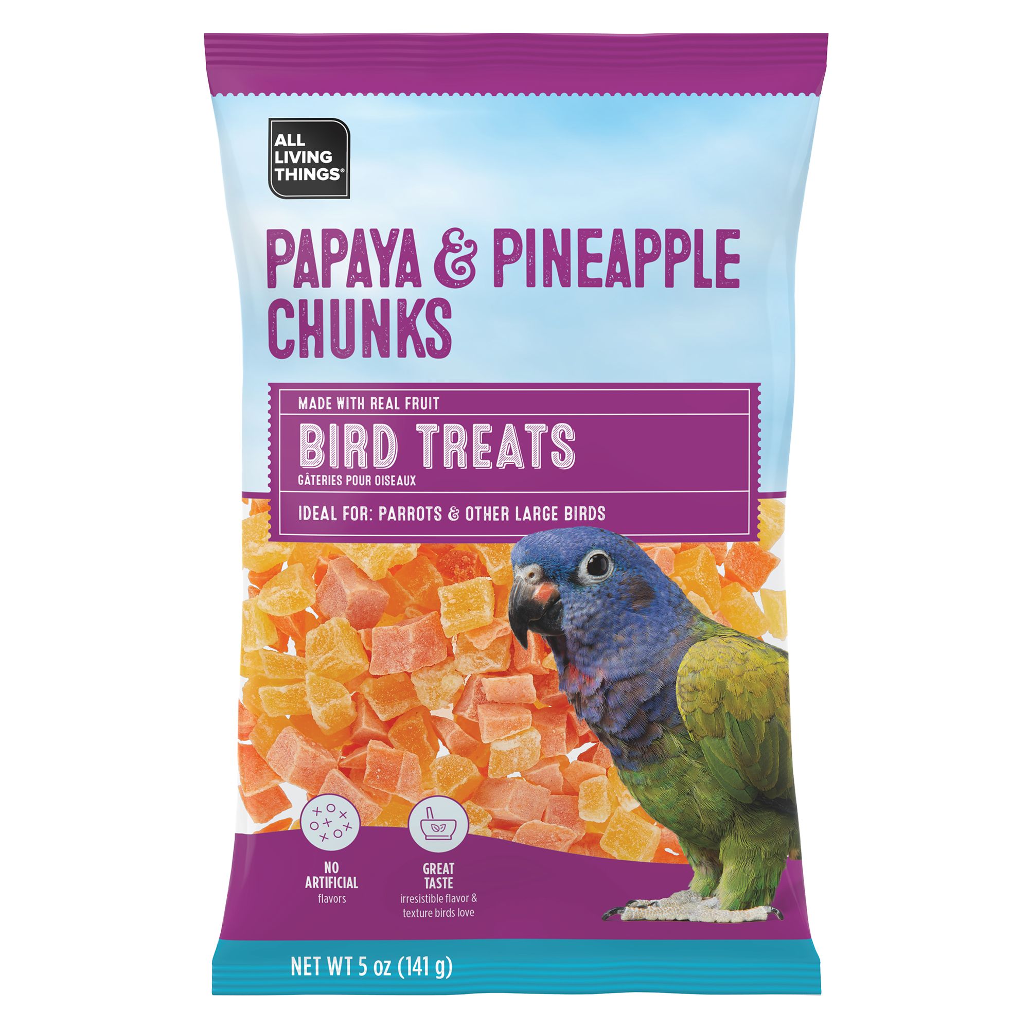 Healthy Toppings Papaya Treat for All Pet Birds : Bird Treats: Spray Millet  Treats, Seed, and Treat Sticks