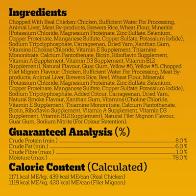 Pedigree Chopped Adult Wet Dog Food - Chicken & Filet Mignon Variety Pack, 24 x 375 g - Image 7