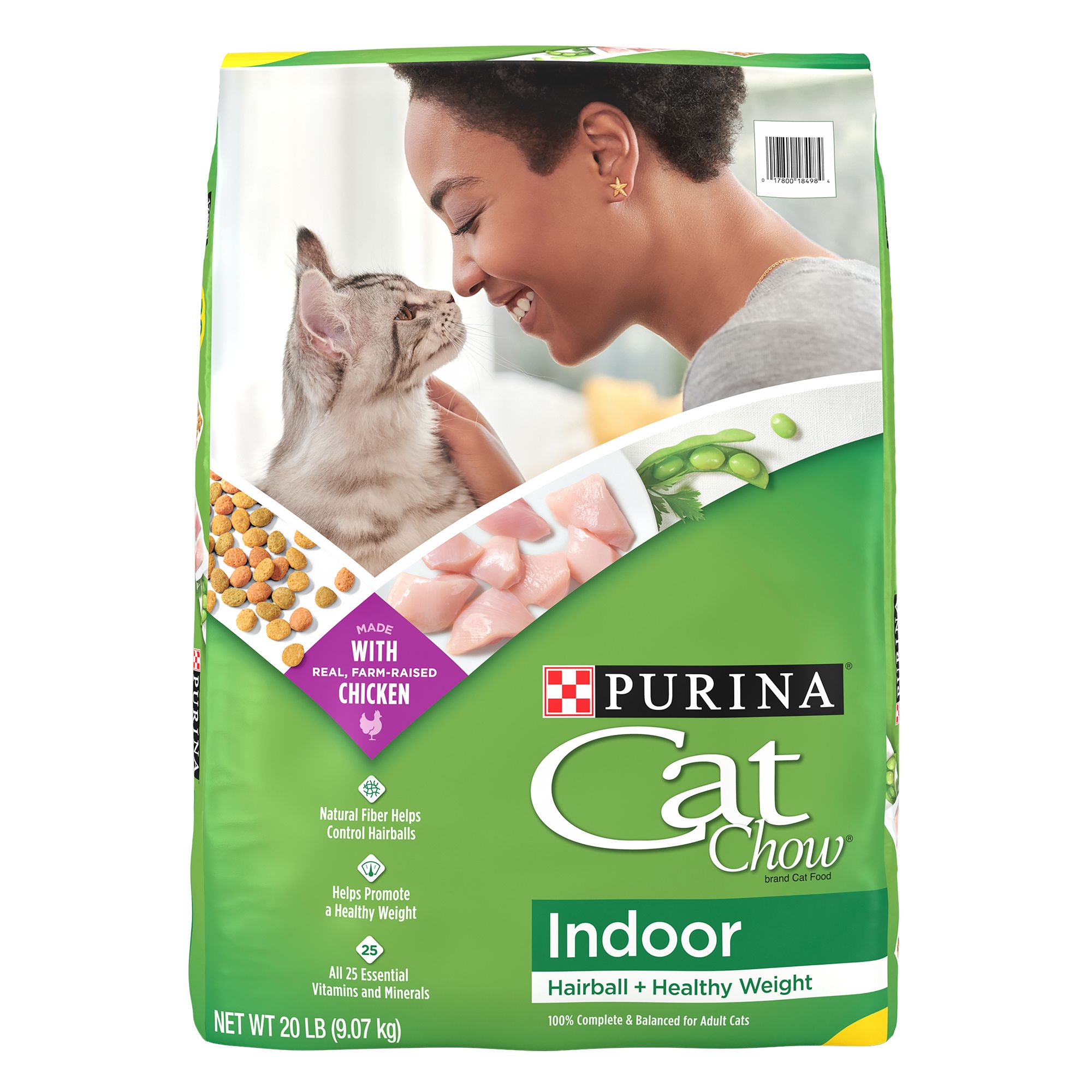 Purina Cat Chow Indoor Adult Cat Dry Food Chicken Natural Real Meat