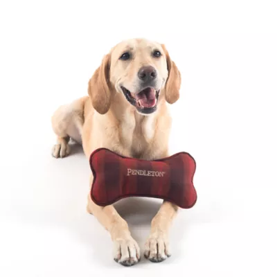 Product Pendleton Ombre Plaid Bone Dog Toy - Plush