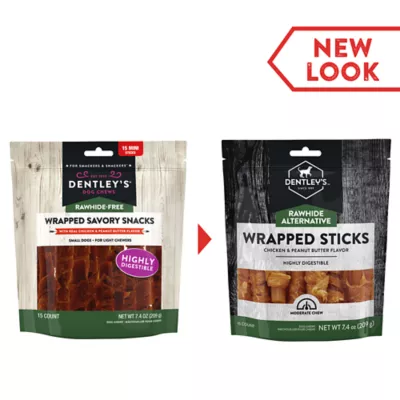 Product Dentley's® Rawhide-Free Wrapped Mini Sticks Dog Treats - 15 Count