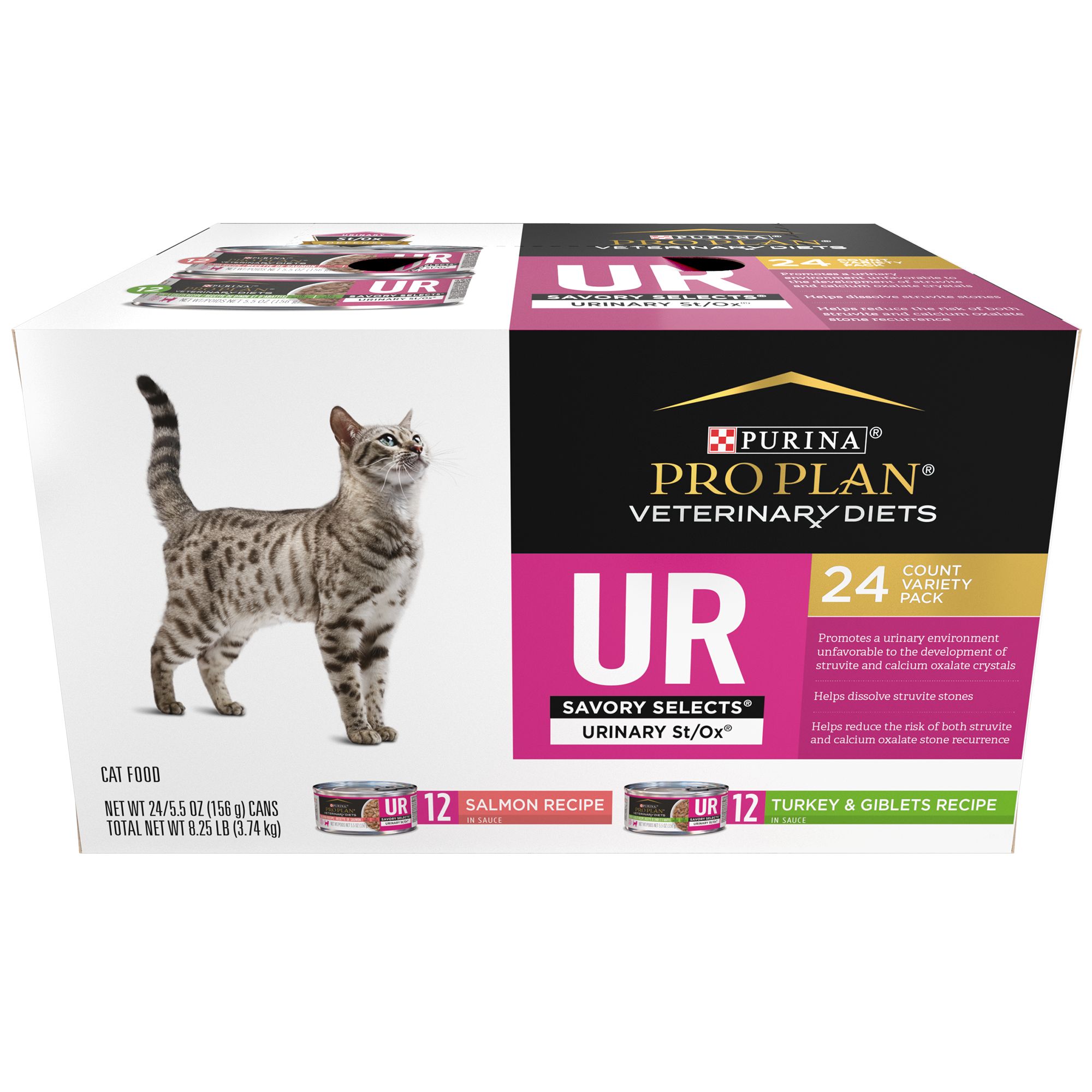 Purina Pro Plan Veterinary Diets UR Savory Selects Wet Cat Food Variety Pack