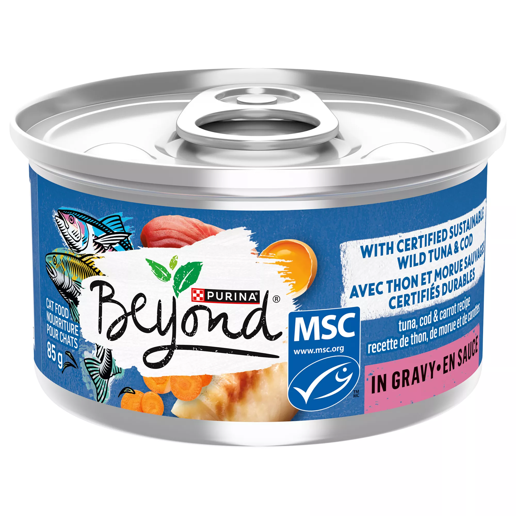 Purina® Beyond® Grain Free Adult Cat Food - Tuna, Mackerel & Carrot In Gravy Recipe