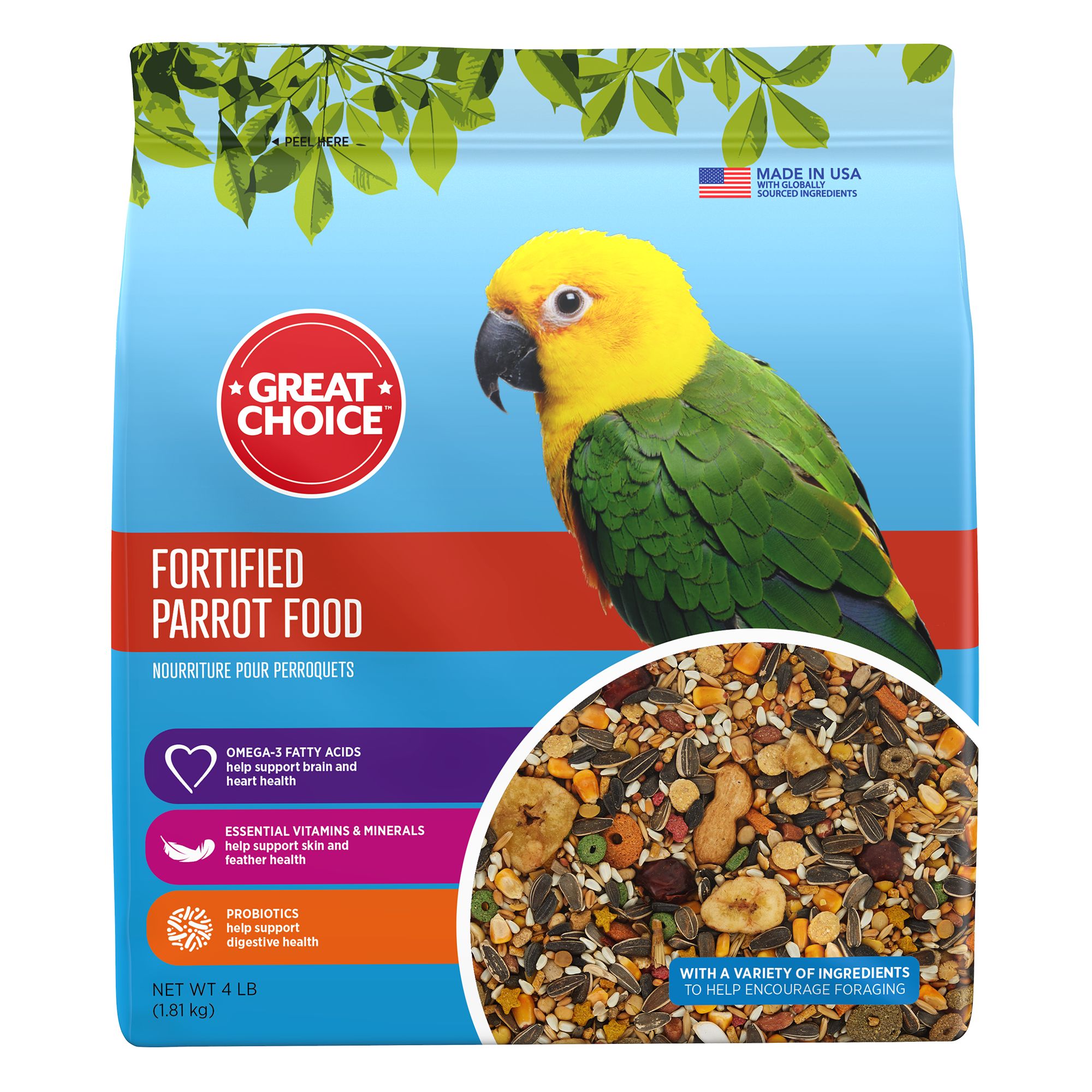 Great Choice® Fortified Parrot Bird 