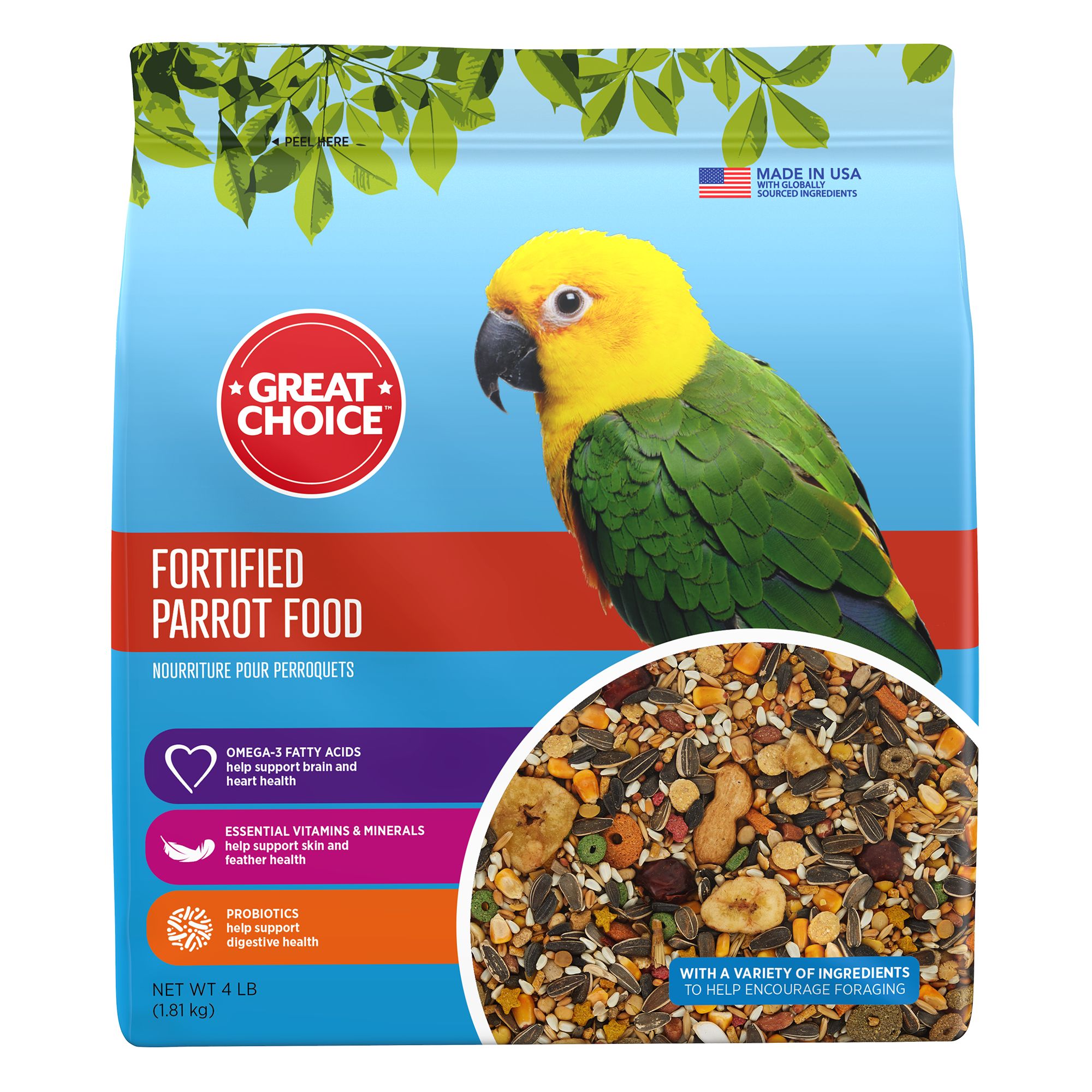 parrot food