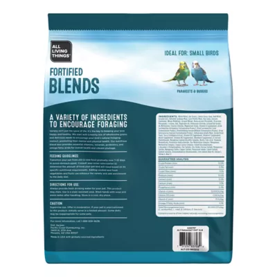 Product All Living Things® Fortified Parakeet Bird Food