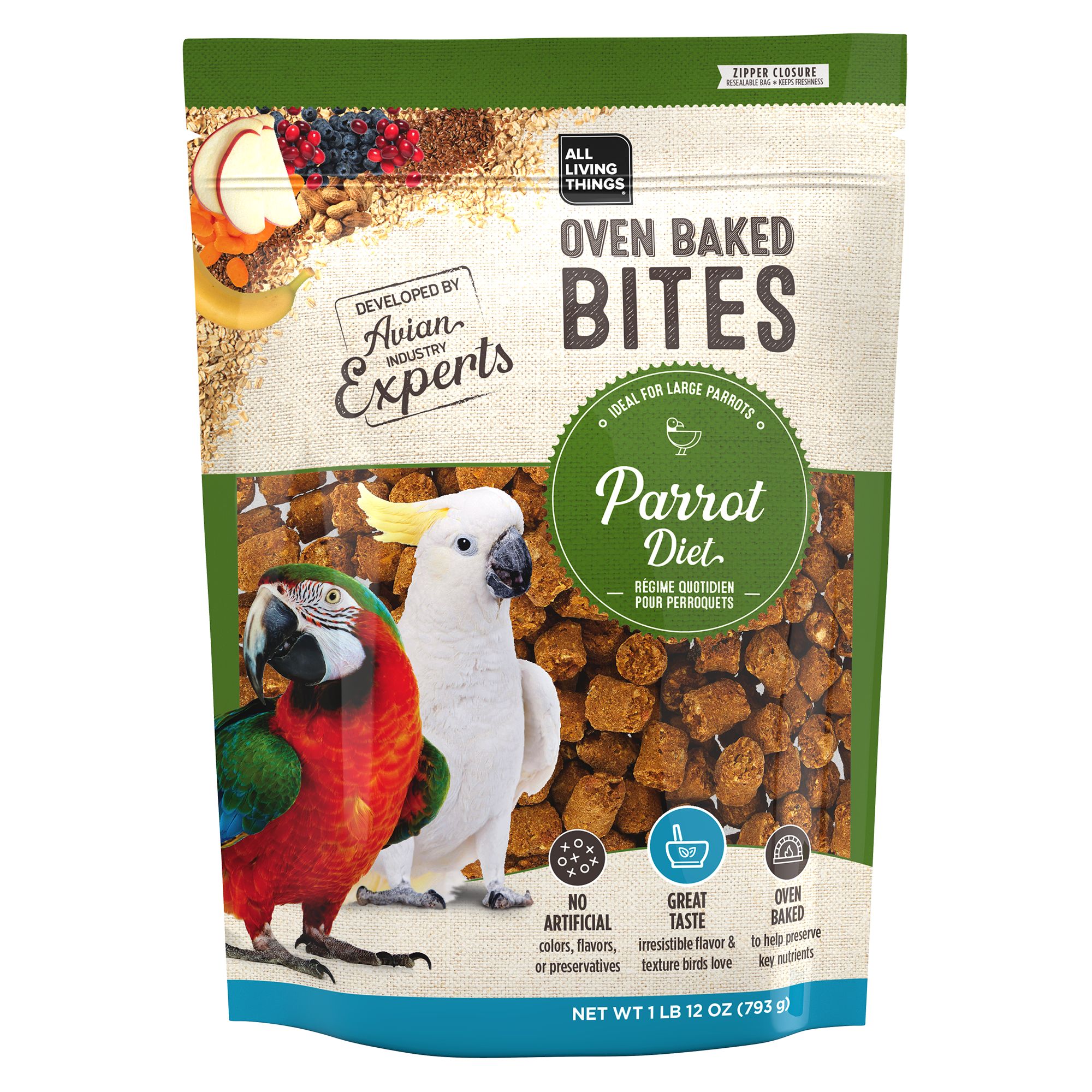 All Living Things® Oven Baked Bites Parrot Diet