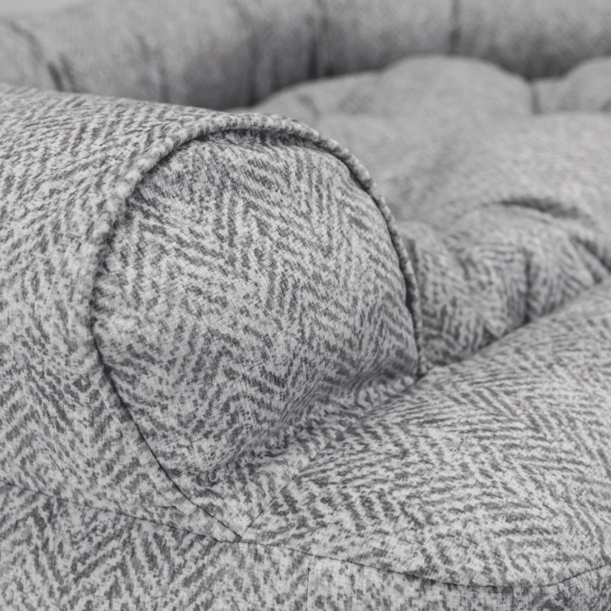 overstuffed luxury dog sofa