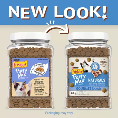 Product Friskies Party Mix Cat Treats Naturals Gourmet Crunch with Real Chicken, 454 g