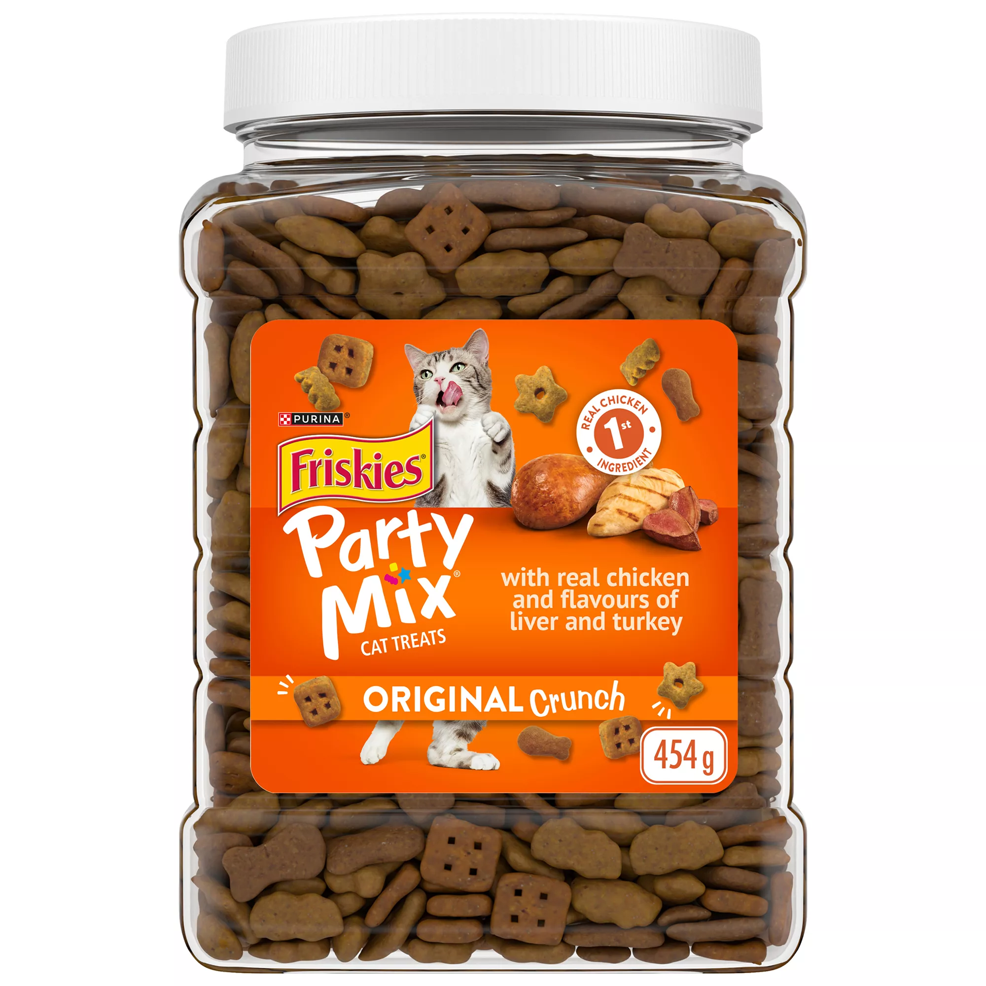 Purina® Friskies® Party Mix&trade; Original Crunch Cat Treat - Chicken, Liver & Turkey