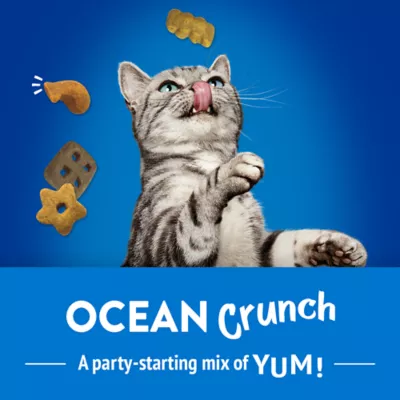 Product Purina® Friskies® Party Mix™ Ocean Crunch Cat Treat - Ocean Whitefish, Shrimp, Crab & Tuna